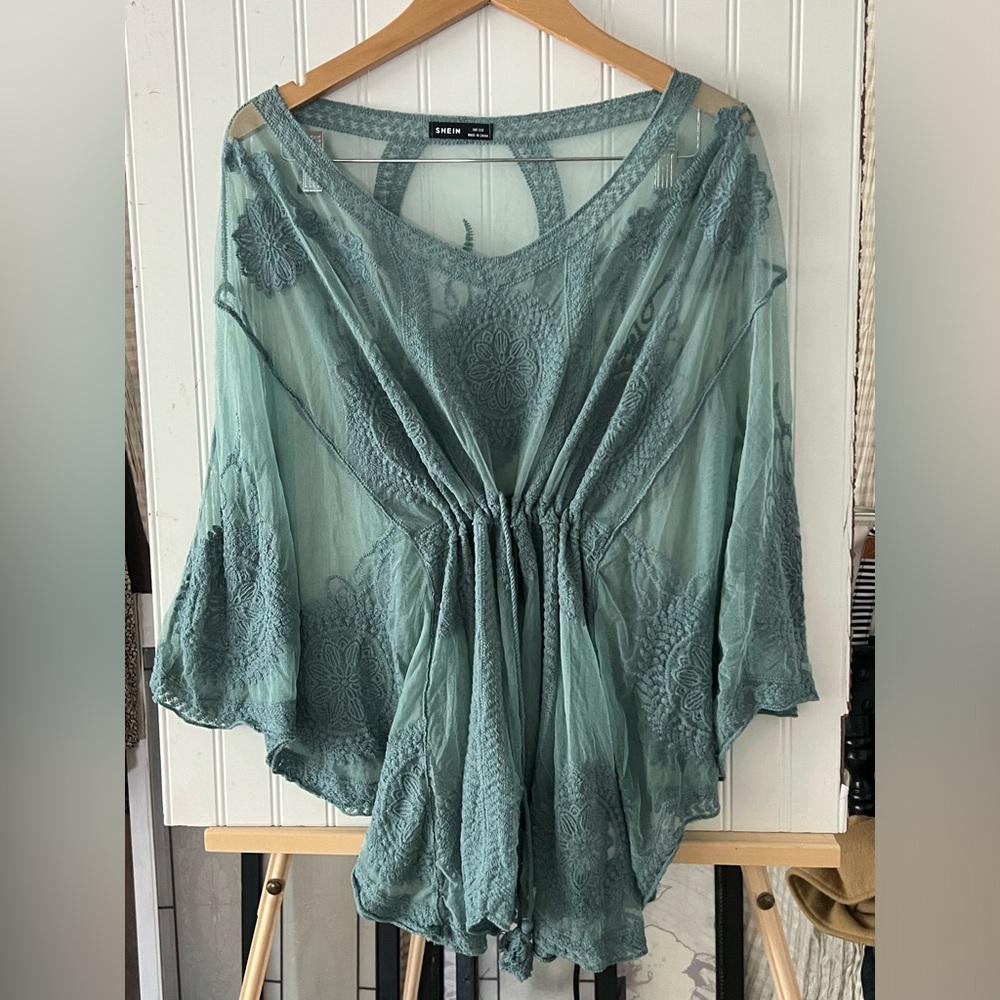 Embroidered Beach Cover Up